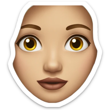 fille  maquillé sticker