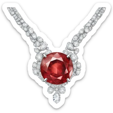 cartier diamond necklace red sticker