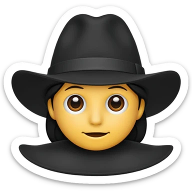 Black hat 🧢 sticker