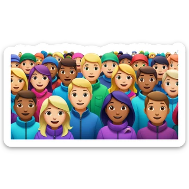 something that represents the aurora borealis lights and queer community sticker