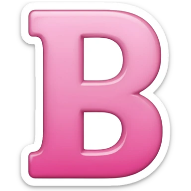 pink letter p sticker