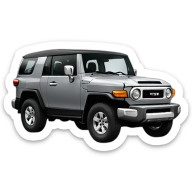 Grey toyota fj sticker