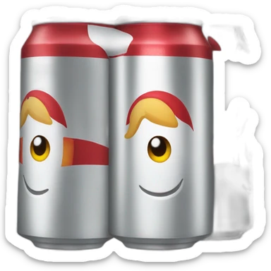 a beer can for duff sticker