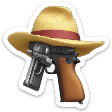 Luffy pistola gom.goma sticker