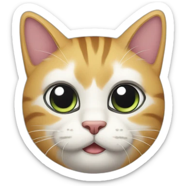 gatos abrazados sticker