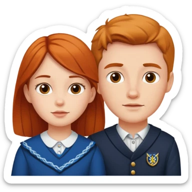 scottish family with son and daughter sticker