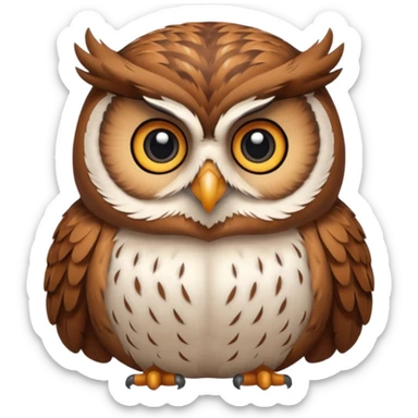 şişko baykuş sticker