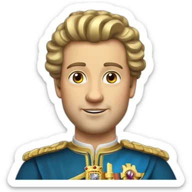 King Philip of Belgium sticker