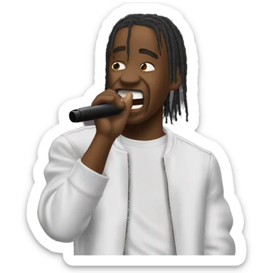 Travis Scott singing FE!N sticker