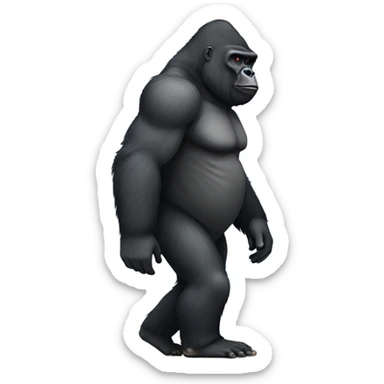 gorilla walk sticker