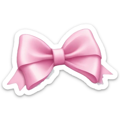 Disco ball with a light pink bow  sticker