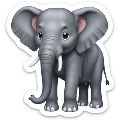 Obama as a elephant sticker