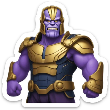 thanos mashup homer sticker