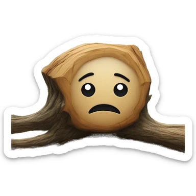 Lump on a log sticker