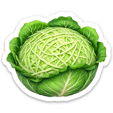 a big pile of grated cabbage sticker