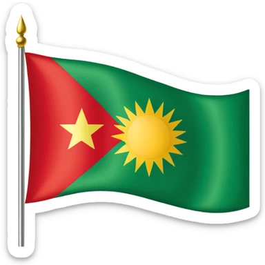Kurdistan Flagge sticker
