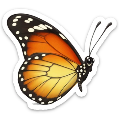 A little butterfly have got a tail  sticker