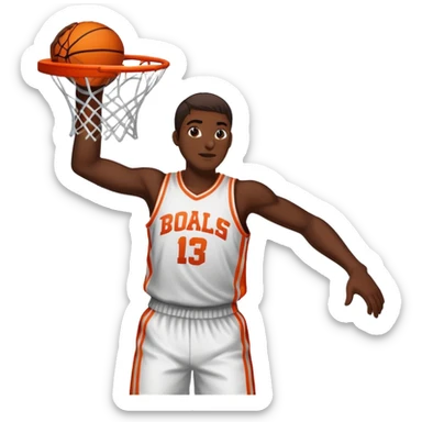 Pistons player dunking  sticker