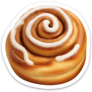 cinnamon bun that looks appetising  sticker