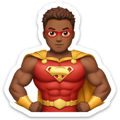 Nigerian man lasanga superhero sticker