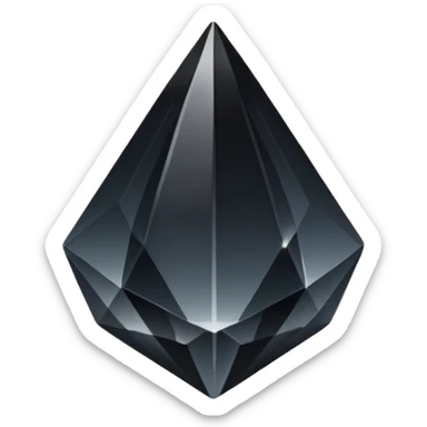 goth black crystal sticker