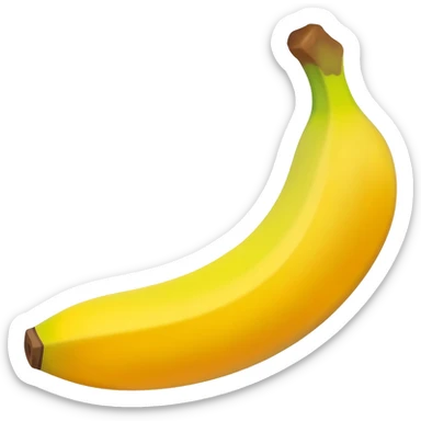 Banana with poop sticker