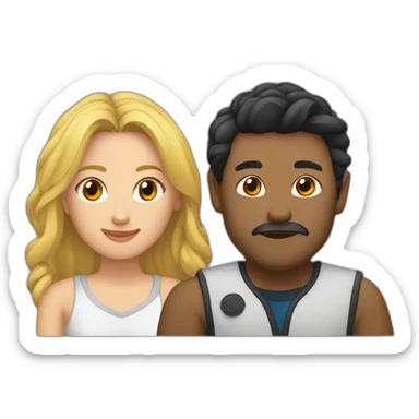 Heang Louy and Lise sticker