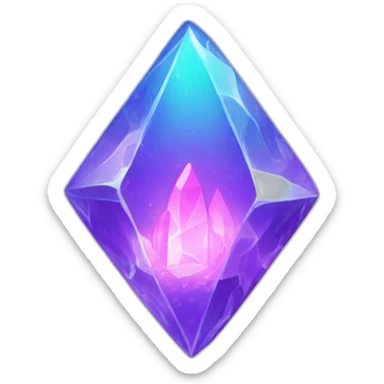 uranium glowing crystal sticker