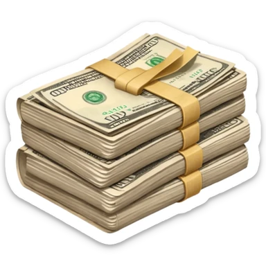 financial bills sticker