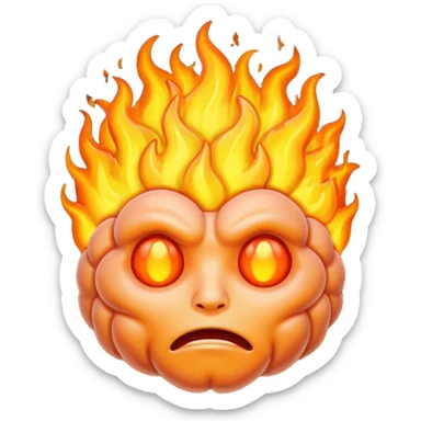 brain on fire sticker