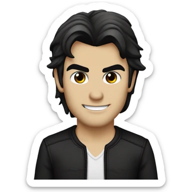 Damon Salvatore the vampire diaries  sticker