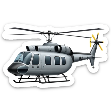 just the central flight panel of a cargo helicopter with a white backround sticker