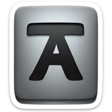 The letter “F” sans-serif bold with black background sticker