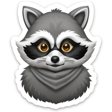 Duolingo bird only it’s a raccoon sticker