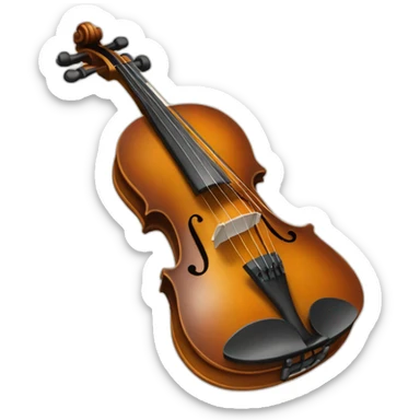 a two-stringed bowed instrument with a lower register than violin sticker