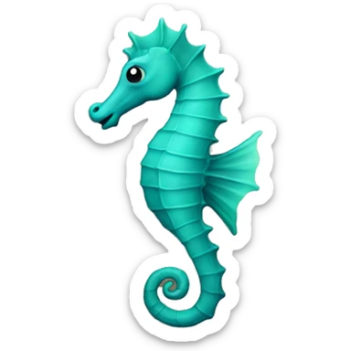 seahorse sticker