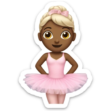 Ballerina with pink tutu sticker