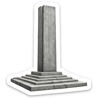 Anselm Kiefer concrete monument sticker