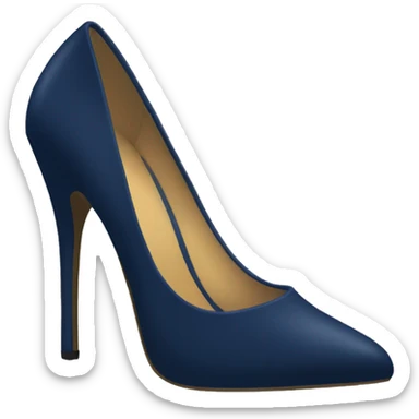 Navy blue high heals sticker