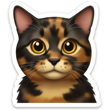 tortoiseshell cat sticker