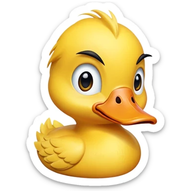 Pato chorando  sticker