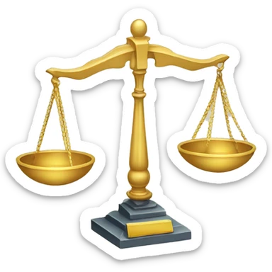scales of justice golf sticker