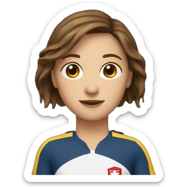 Lifeguard, Female, Brown hair sticker