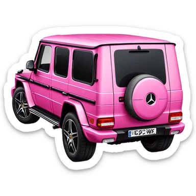 Pink Mercedes g wagon  sticker