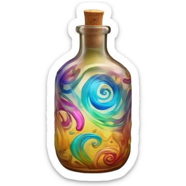 Magic potion bottle sticker