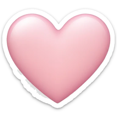 Light pink heart sticker