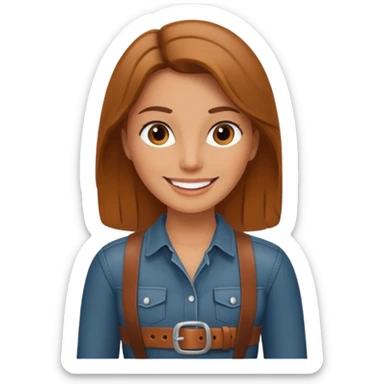 Let her belt sticker