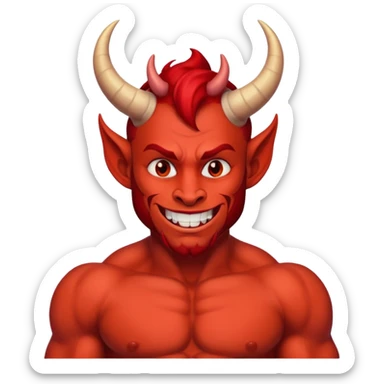 gay devil sticker