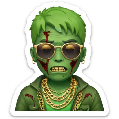 memoji zombie swag sticker