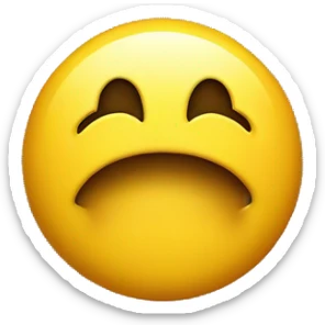 Classic yellow emoji pointing at itself ☝️ to represent 'me' or 'myself sticker